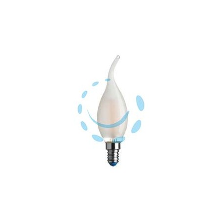 LAMPADA FILO LED FIAMMA STICK SATINATA E14 - 4.5w - 4000°K naturale - 470 lm - 35x123h