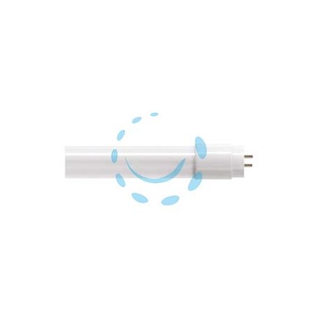 TUBO LED T8 VETRO CON STARTER E FILM DI PROTEZIONE G13 - 9w - 4000°K naturale - 900 lm - 220° - ø 26x600