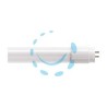 TUBO LED T8 VETRO CON STARTER E FILM DI PROTEZIONE G13 - 9w - 4000°K naturale - 900 lm - 220° - ø 26x600