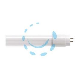 TUBO LED T8 VETRO CON STARTER E FILM DI PROTEZIONE G13 - 9w - 6500°K fredda - 900 lm - 220° - ø 26x600