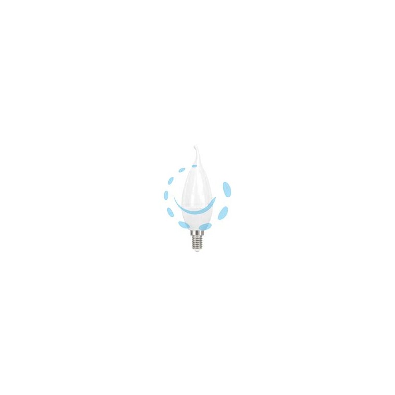LAMPADA LED COLPO DI VENTO ONDA E14 - 6w - 3000°K calda - 470 lm - 37x138h