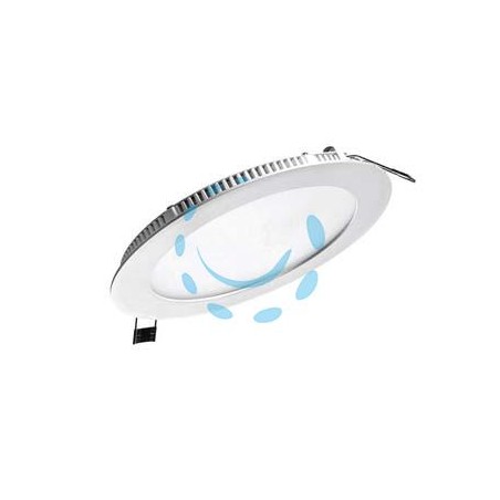 PANNELLO LED TONDO ULTRA SLIM DA INCASSO - 12w - 4000°K naturale - 1100 lm - ø mm.172