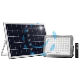 PROIETTORE LED CON PANNELLO SOLARE DIMMERABILE PROMETEO IP65 - 10w - 4000°K naturale - 1400lm - 243x39x172h.