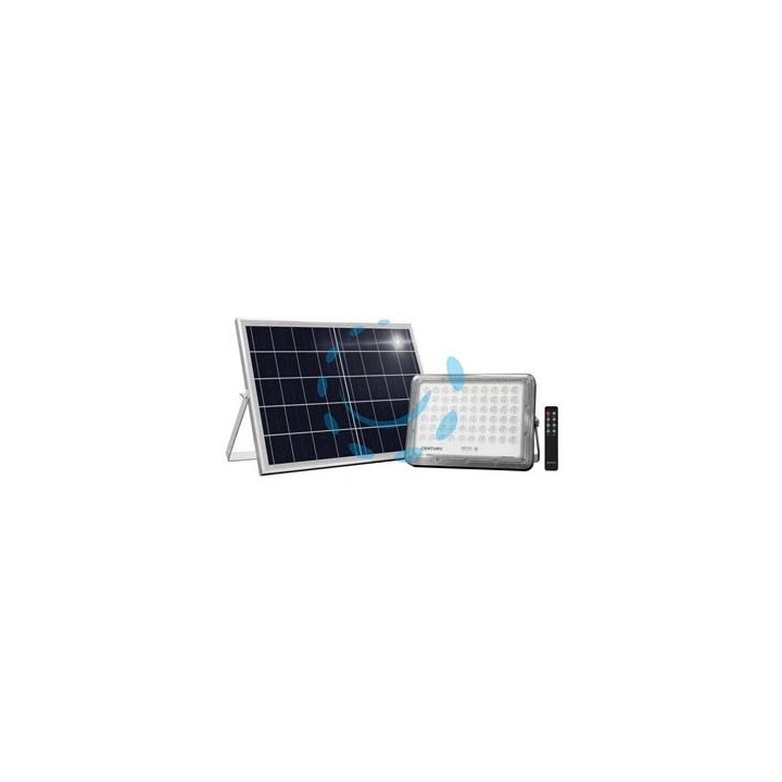 PROIETTORE LED CON PANNELLO SOLARE DIMMERABILE PROMETEO IP65 - 30w - 4000°K naturale - 4100lm - 310x41x225h.