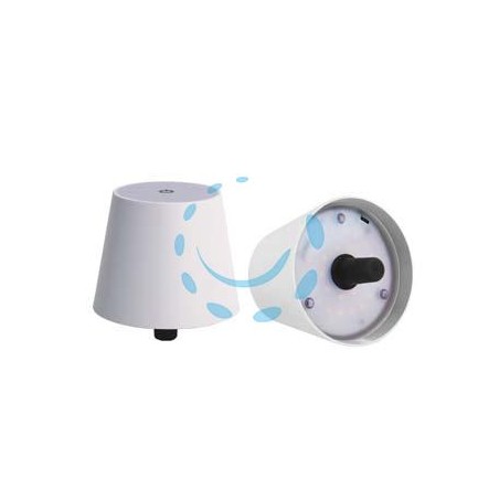 LAMPADA DA TAVOLO A LED RICARICABILE A TAPPO BIANCA - mm.105x90h.