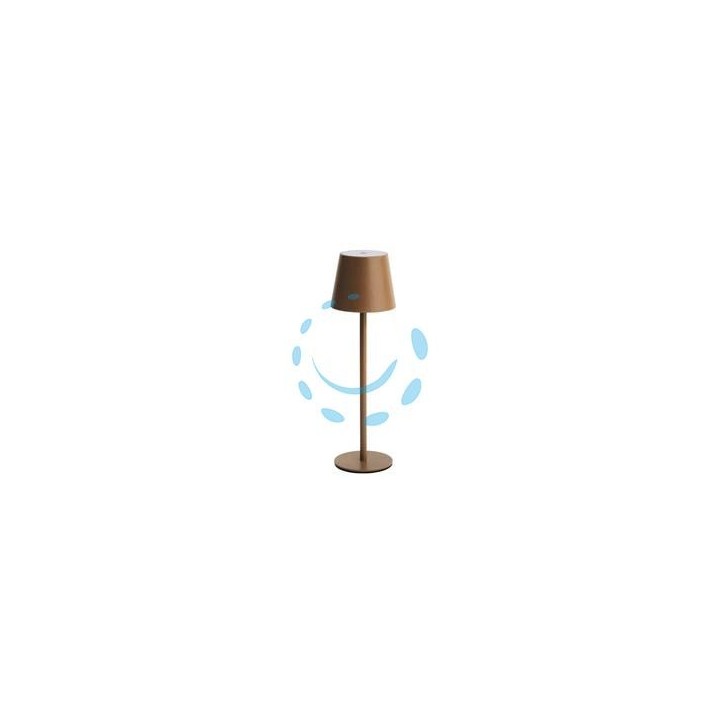 LAMPADA DA TAVOLO A LED RICARICABILE BRONZO - mm.105x360h.