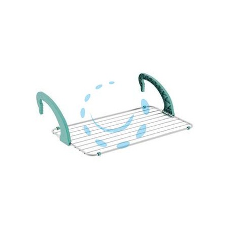 STENDIBIANCHERIA "BALCONY 10" ALLUMINIO MT.10 - cm.56,5x105