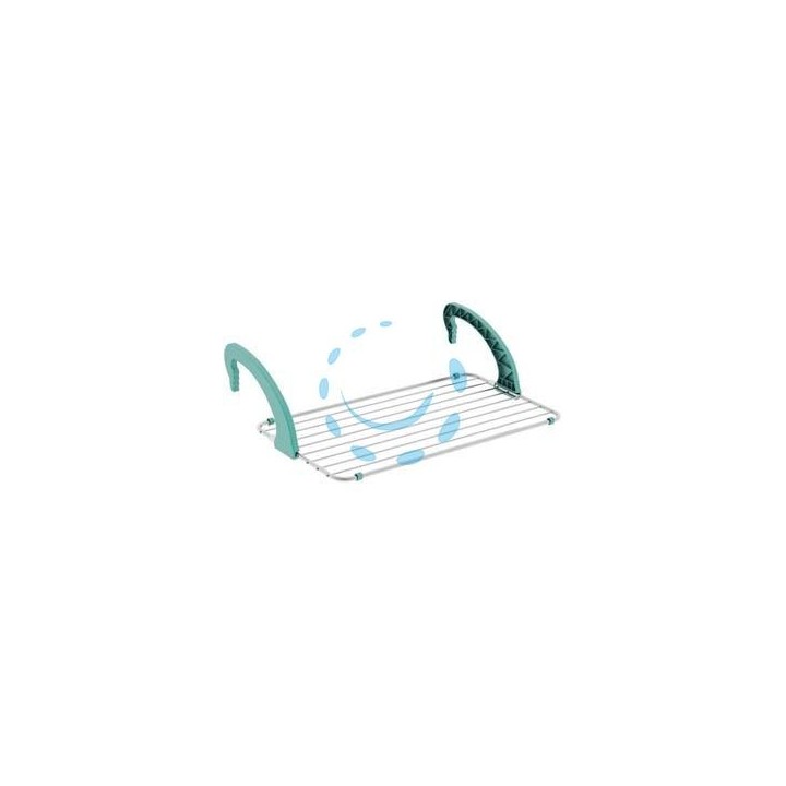 STENDIBIANCHERIA "BALCONY 10" ALLUMINIO MT.10 - cm.56,5x105