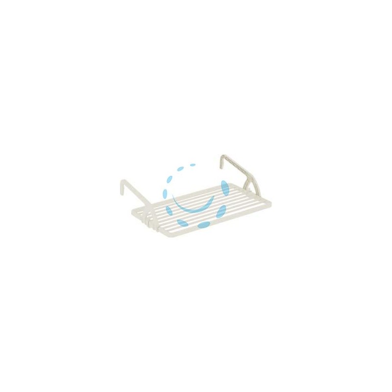 STENDIBIANCHERIA "BALCONY 10" RESINA MT.10 - cm.54x108