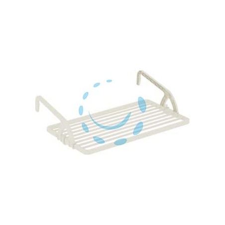 STENDIBIANCHERIA "BALCONY 10" RESINA MT.10 - cm.54x108