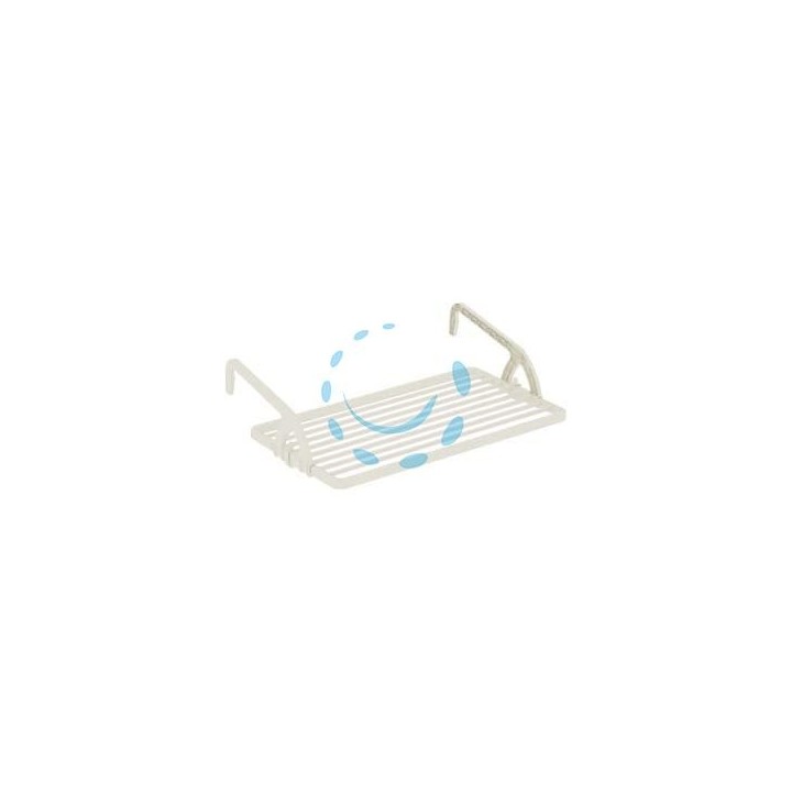 STENDIBIANCHERIA "BALCONY 10" RESINA MT.10 - cm.54x108