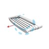 STENDIBIANCHERIA TELESCOPICO A PARETE CON 6 FILI "TELEPACK" - Telepack70 cm.70x38x6h. peso Kg.1,44 circa ml.5 