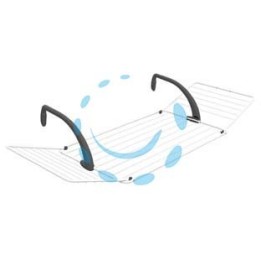 STENDIBIANCHERIA "BREZZA 200" MT.18 - cm.178x55x27,5h. 