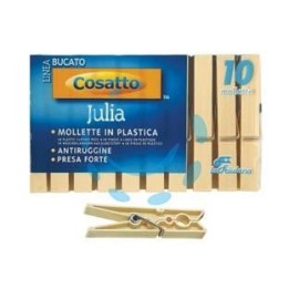 MOLLETTE JULIA AVORIO POLIPROPILENE E MOLLA ACCIAIO ZINCATO PZ.10 