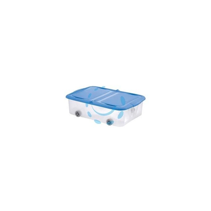 CONTENITORE "STOCK-BOX" MERAVIGLIOSO CON RUOTE - cm.60x40x17h. lt.25
