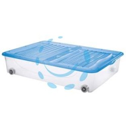CONTENITORE "DODO'S STOCK-BOX" CON COPERCHIO E RUOTE - cm.79x59x17,3h. lt.56