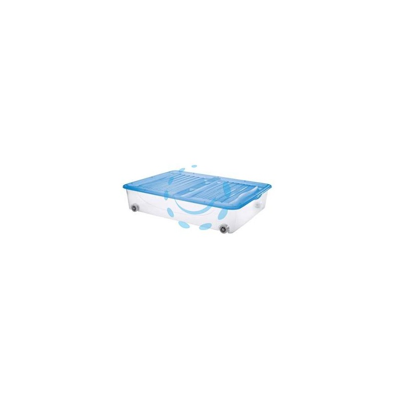 CONTENITORE "DODO'S STOCK-BOX" CON COPERCHIO E RUOTE - cm.79x59x17,3h. lt.56
