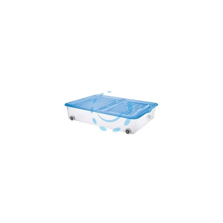 CONTENITORE "DODO'S STOCK-BOX" CON COPERCHIO E RUOTE - cm.79x59x17,3h. lt.56