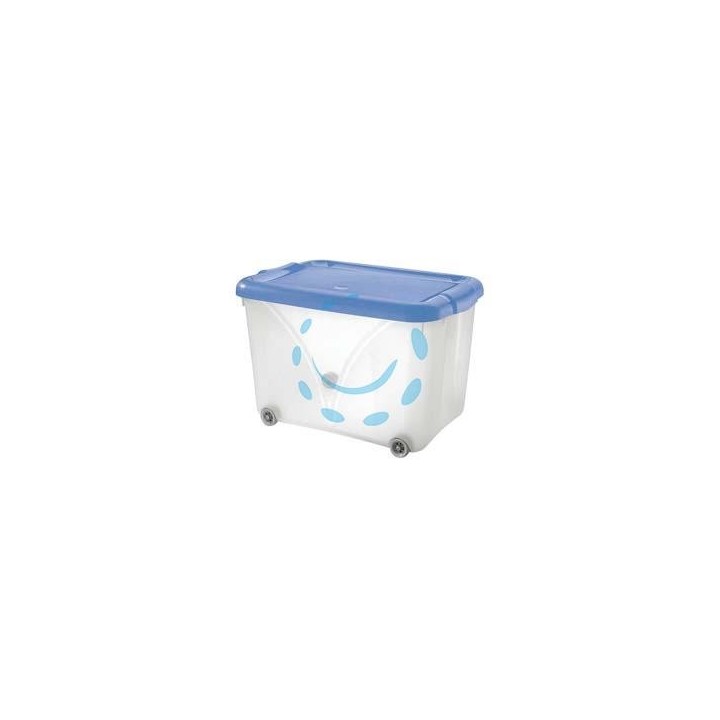 CONTENITORE "JUMBO" CON COPERCHIO E RUOTE - cm.58,5x38,5x38h. lt.60