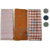CANOVACCIO PIATTI "MILADY" IN COTONE PZ 3 - cm.50x70 - colore blu