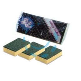 SPUGNA ABRASIVA CON FIBRA VERDE 