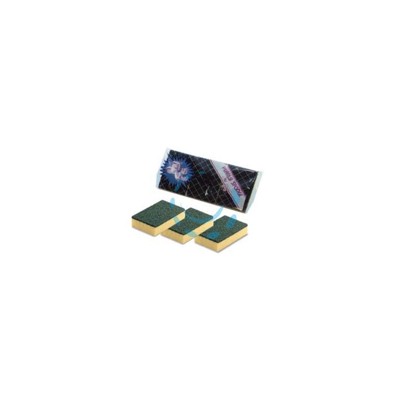 SPUGNA ABRASIVA CON FIBRA VERDE 