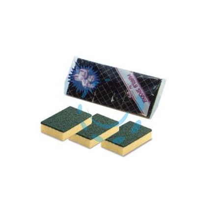 SPUGNA ABRASIVA CON FIBRA VERDE 