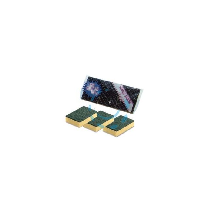 SPUGNA ABRASIVA CON FIBRA VERDE 