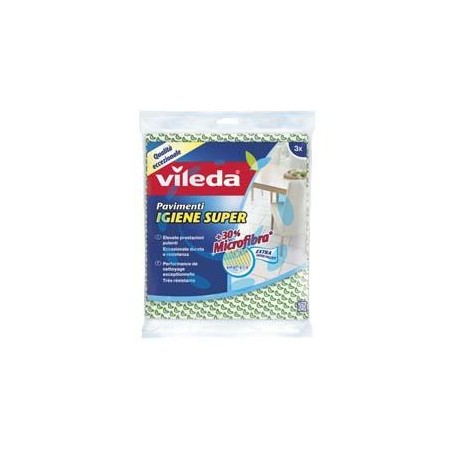 VILEDA PANNO PAVIMENTI IGIENE SUPER PZ.3 CM.50X45 