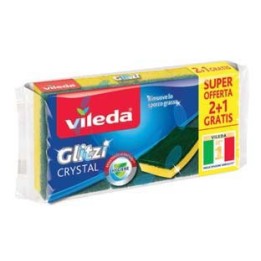 SPUGNA FIBRA VERDE GLITZY CRYSTAL 