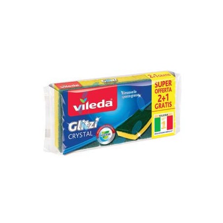 SPUGNA FIBRA VERDE GLITZY CRYSTAL 