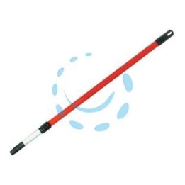 ASTA TELESCOPICA IN METALLO PLASTIFICATO CON VITE MT.1,50 PER SCOPE - da cm.76,5 a mt.1,5