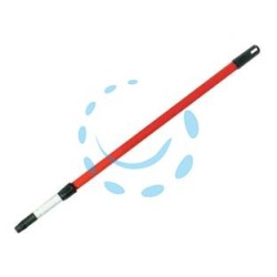 ASTA TELESCOPICA IN METALLO PLASTIFICATO CON VITE MT.1,50 PER SCOPE - da cm.76,5 a mt.1,5