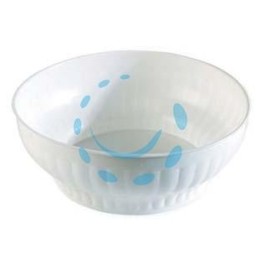INSALATIERA COSTOLATA IN PLASTICA BIANCA - ø cm.18