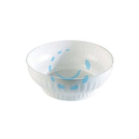 INSALATIERA COSTOLATA IN PLASTICA BIANCA - ø cm. 20