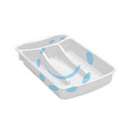 PORTAPOSATE 4 POSTI LINEA PRIMAVERA IN POLIPROPILENE COLORE BIANCO - cm.18x31x4,5h.