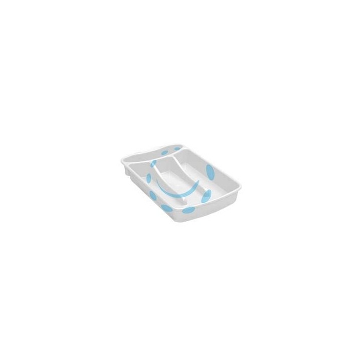 PORTAPOSATE 4 POSTI LINEA PRIMAVERA IN POLIPROPILENE COLORE BIANCO - cm.18x31x4,5h.