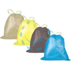 SACCO PATTUMIERA RACCOLTA DIFFERENZIATA CON MANIGLIE SCORREVOLI - cm.70x110 in conf.pz.10, azzurro, gr.200
