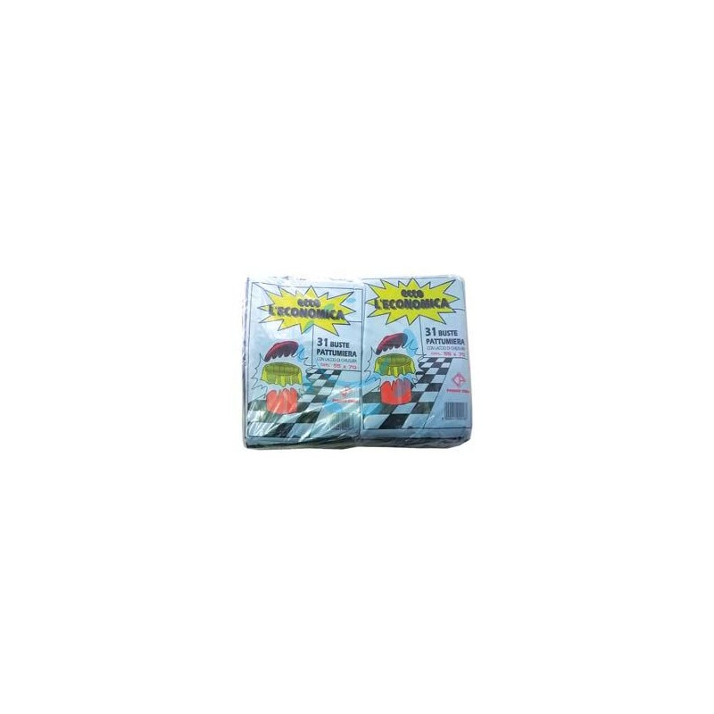 SACCO PATTUMIERA "ECCO L'ECONOMICA" NERO PZ.31 - cm.55x70 gr.400