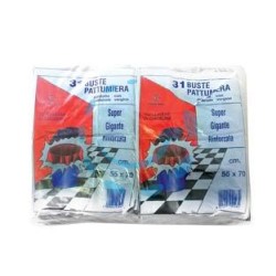 SACCO PATTUMIERA "TIPO ANCONA" BIANCO PZ.31 - cm.55x70 gr.420