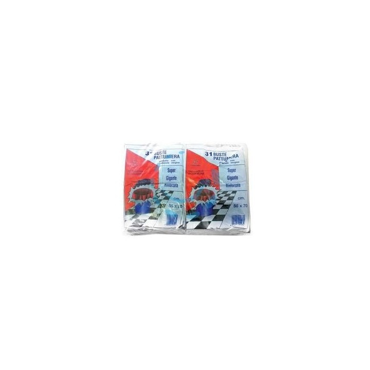 SACCO PATTUMIERA "TIPO ANCONA" BIANCO PZ.31 - cm.55x70 gr.420
