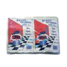 SACCO PATTUMIERA CON LACCIO DI CHIUSURA GIALLO PZ.31 - cm.60x65 gr.480