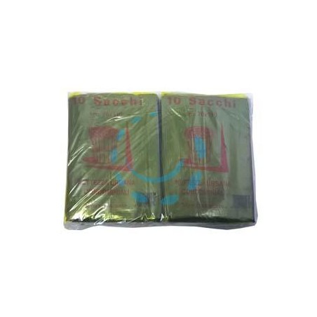 SACCO CONDOMINIALE RINFORZATO NERO PZ.10 - cm.70x110 gr.75