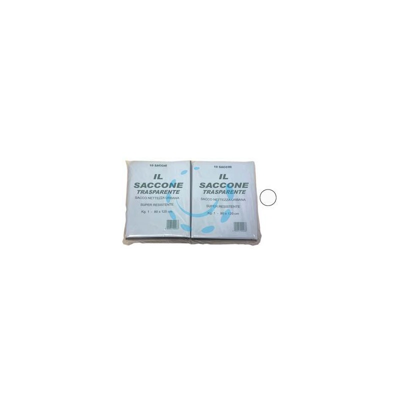 SACCO "IL SACCONE" TRASPARENTE PZ.10 - cm.80x120 kg.1