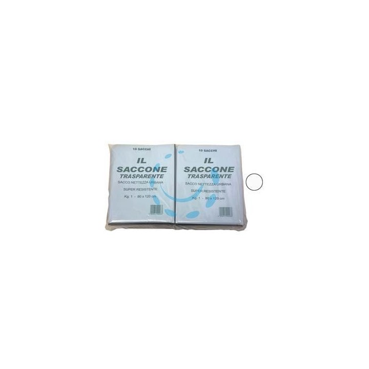 SACCO "IL SACCONE" TRASPARENTE PZ.10 - cm.80x120 kg.1