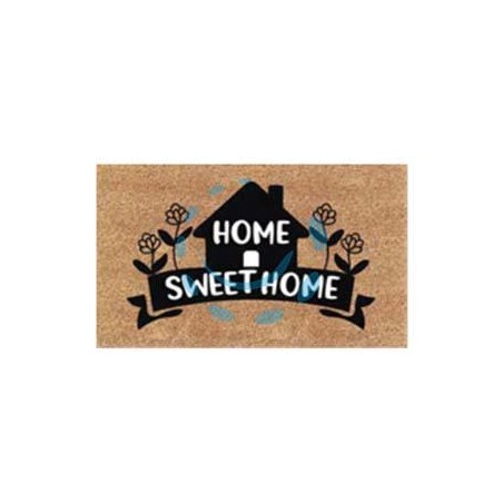 ZERBINO COCCO "HOME SWEET HOME" CON CASETTA SPESSORE MM.15 - cm.40x70