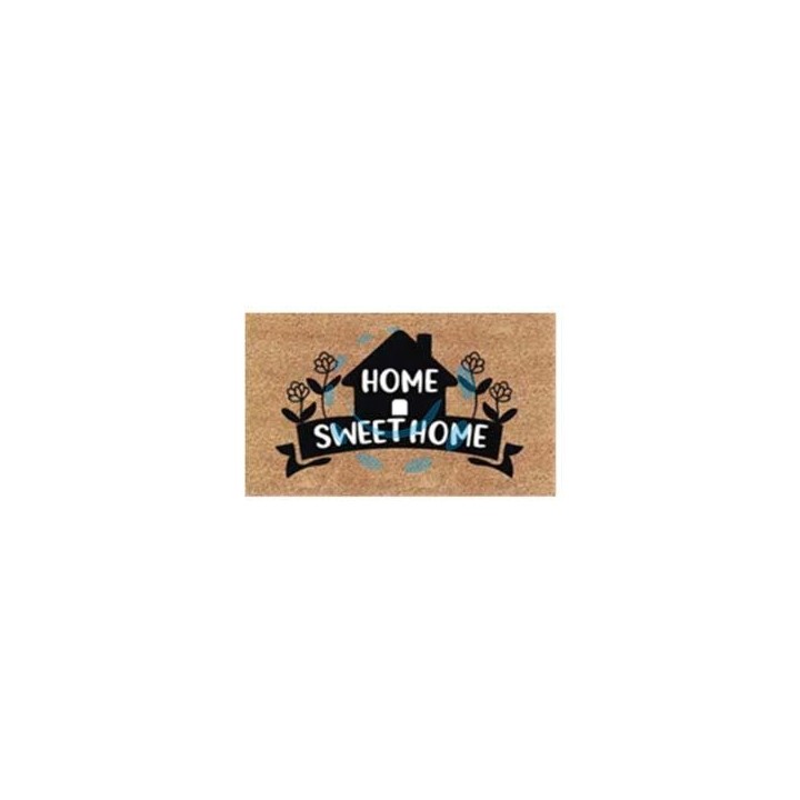 ZERBINO COCCO "HOME SWEET HOME" CON CASETTA SPESSORE MM.15 - cm.40x70