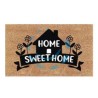 ZERBINO COCCO "HOME SWEET HOME" CON CASETTA SPESSORE MM.15 - cm.40x70