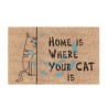 ZERBINO COCCO "HOME IS WHERE YOUR CAT IS" SPESSORE MM.15 - cm.40x70