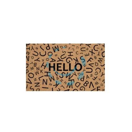 ZERBINO COCCO "HELLO" SPESSORE MM.15 - cm.40x70
